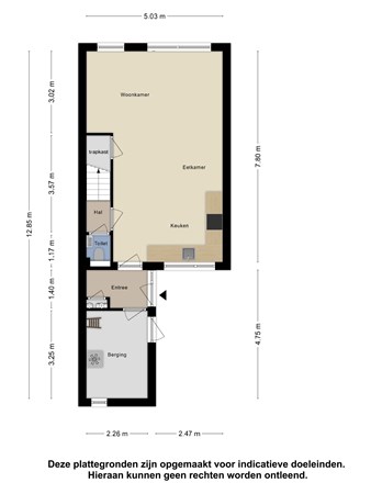 Floorplan - Volendamstraat 87, 8304 CE Emmeloord